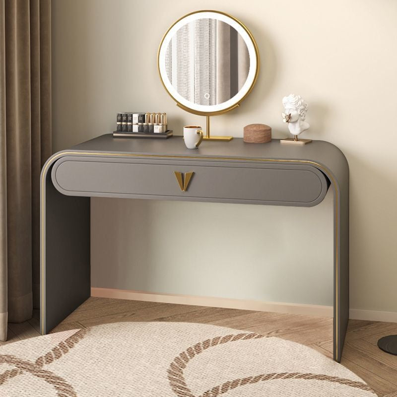 Coiffeuse italienne grise avec miroir intelligent