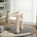Fauteuil sculptural en bouclette
