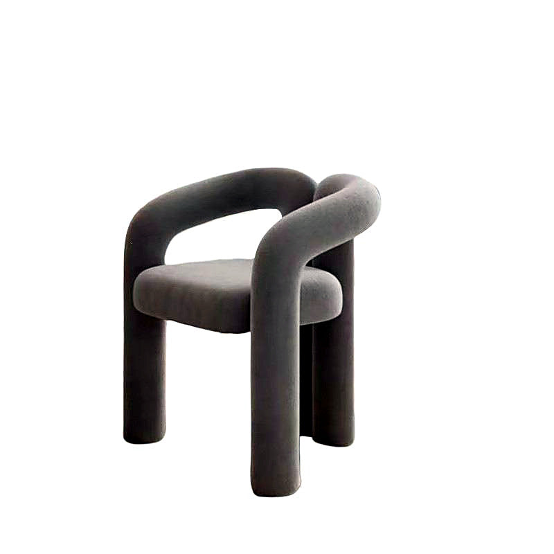 Fauteuil sculptural en bouclette