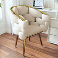 Fauteuil bulle AUBRYNE en velours, ambiance salon