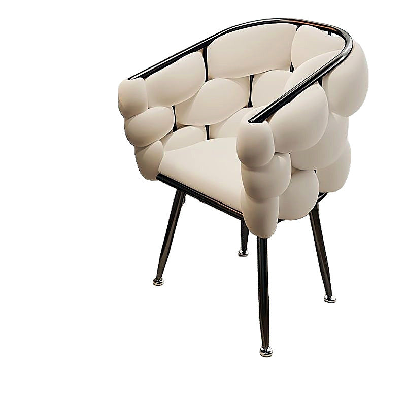 Fauteuil bulle AUBRYNE, vue de profil, fond blanc