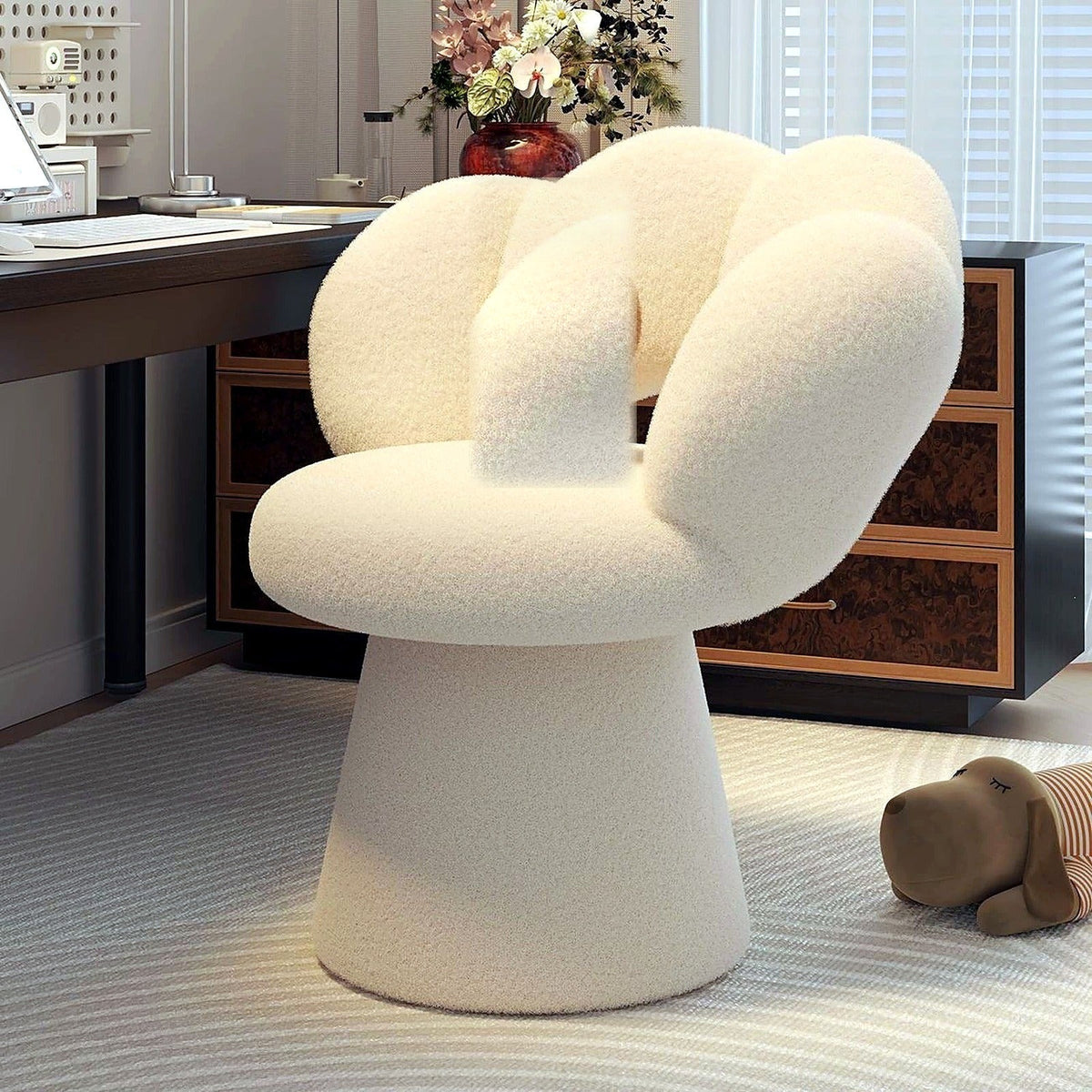 Fauteuil de coiffeuse AUBRYNE bouclette en ambiance