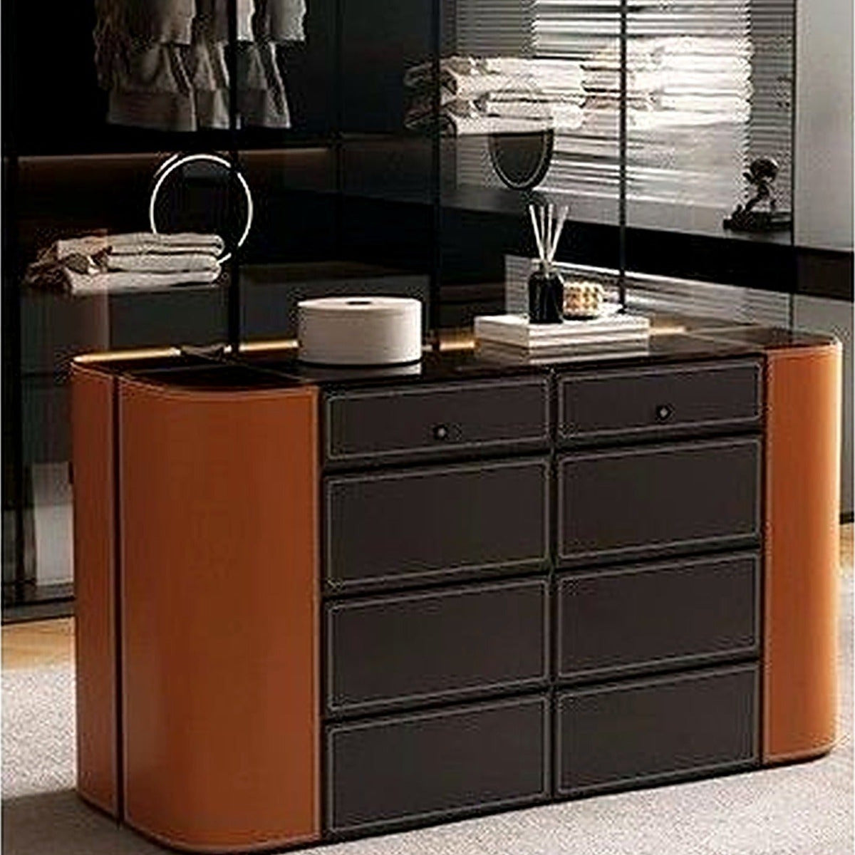Îlot de dressing AUBRYNE, orange