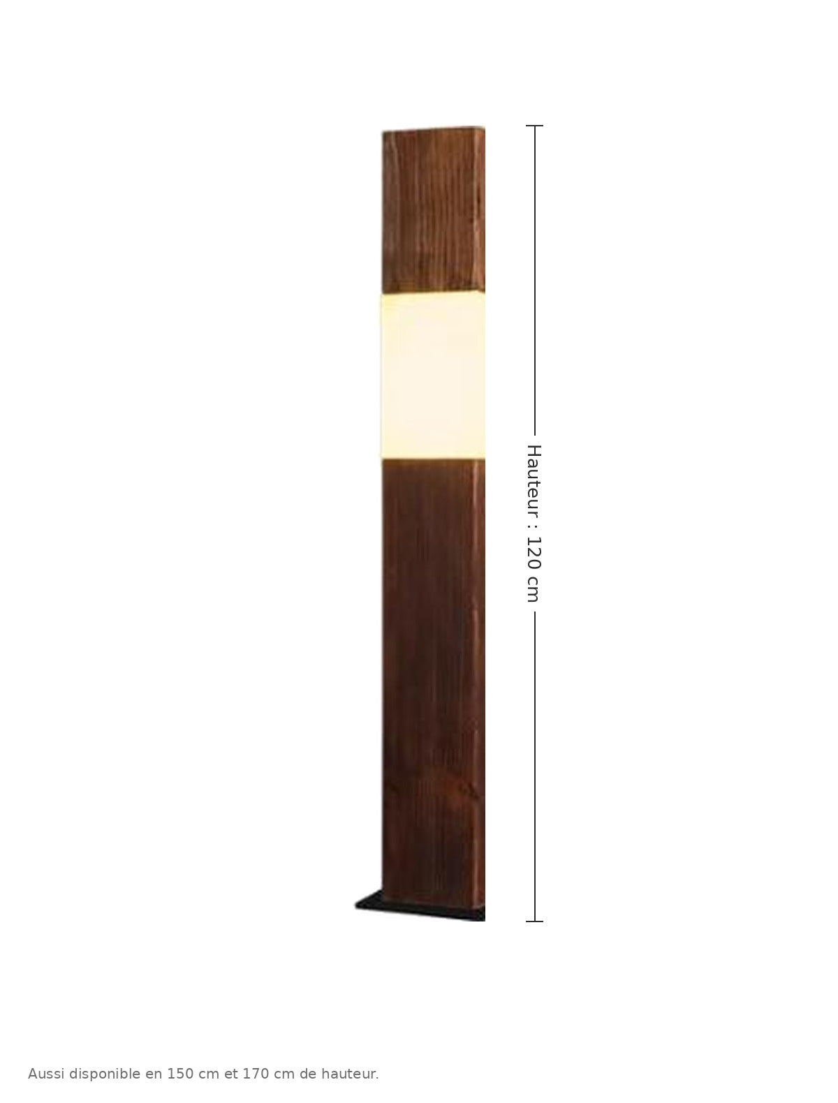 Lampadaire poutre - dimensions : hauteur 120 cm