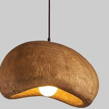 Suspension nuage effet bois, 50 cm